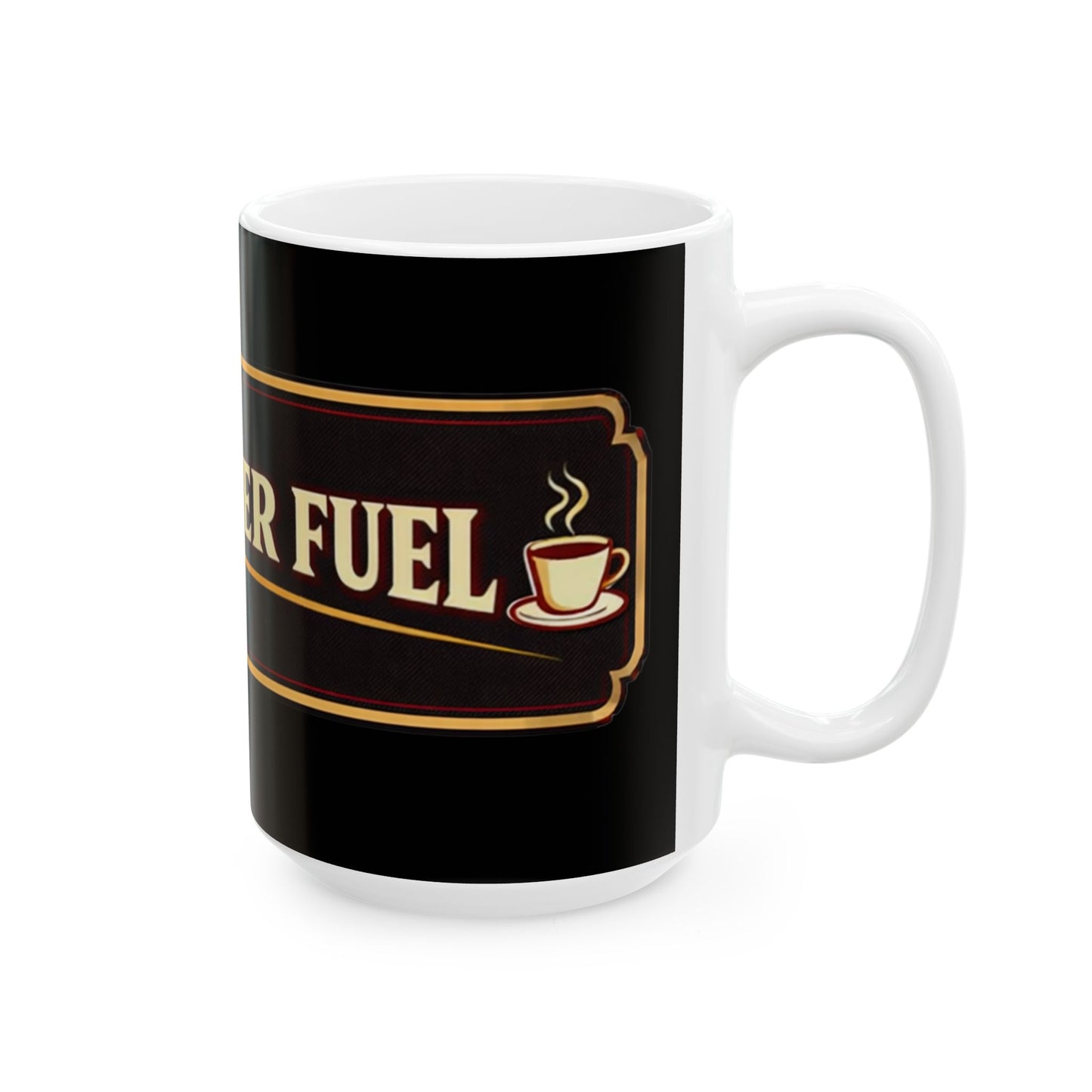 Roy Boy's Barbecue "Pitmaster Fuel" Coffee Mug — Campfire & Coffee Icons (11oz/15oz)
