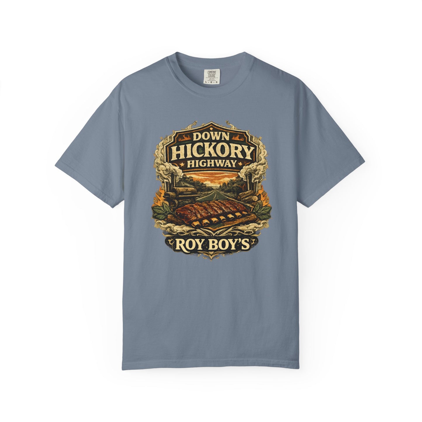 Down Hickory Highway T-Shirt — Back Roads Barbecue Tribute