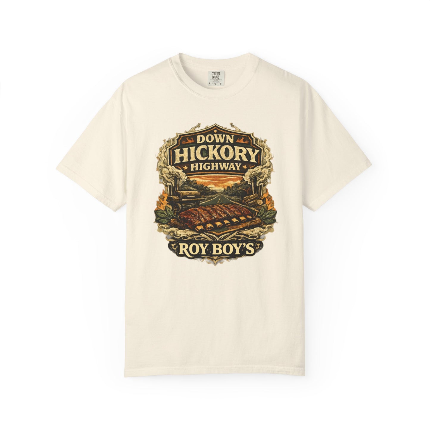 Down Hickory Highway T-Shirt — Back Roads Barbecue Tribute