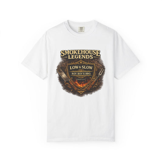 Roy Boy's Barbecue Logo T-Shirt — Rustic BBQ Graphic Tee
