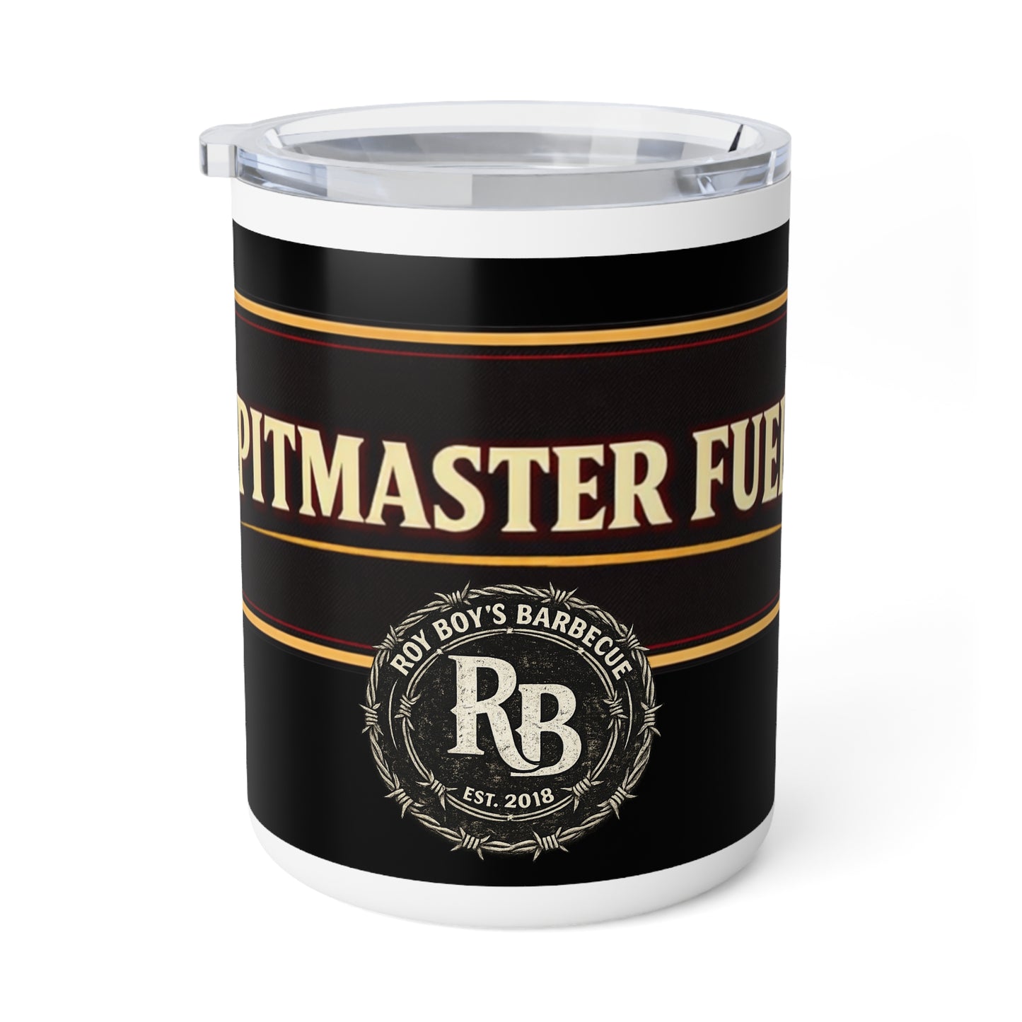 Roy Boy's Barbecue "Pitmaster Fuel" 10oz Insulated Coffee Mug