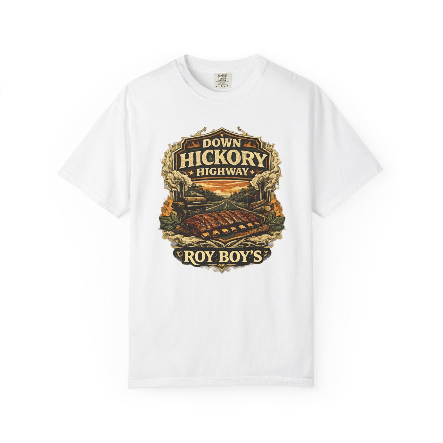 Down Hickory Highway T-Shirt — Back Roads Barbecue Tribute