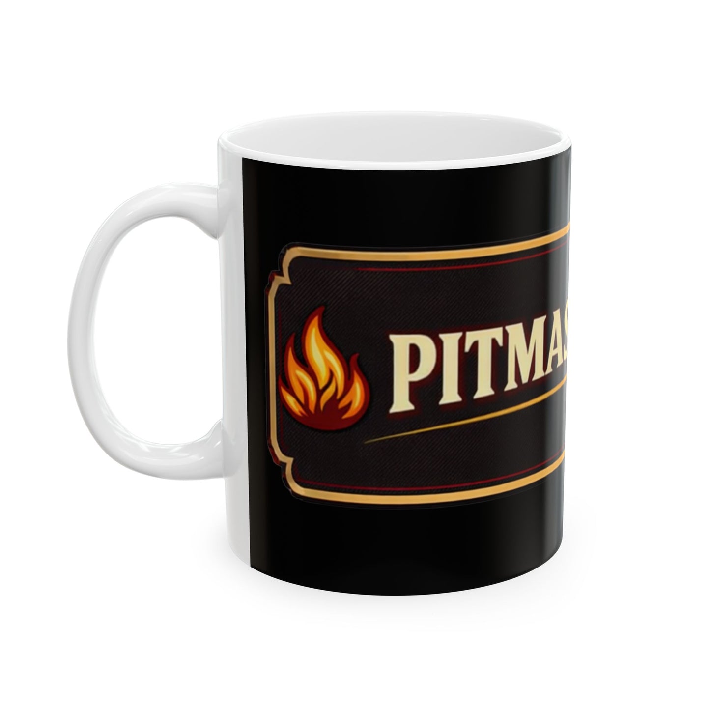 Roy Boy's Barbecue "Pitmaster Fuel" Coffee Mug — Campfire & Coffee Icons (11oz/15oz)