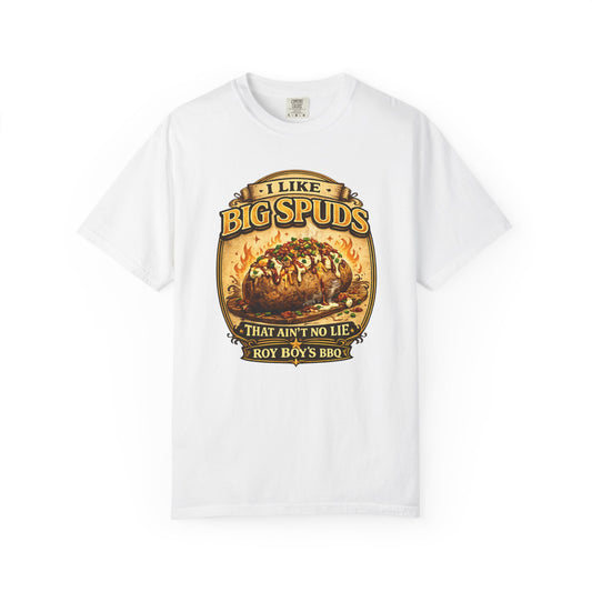I Like Big Spuds BBQ T-Shirt — Loaded Baked Potato Graphic Tee