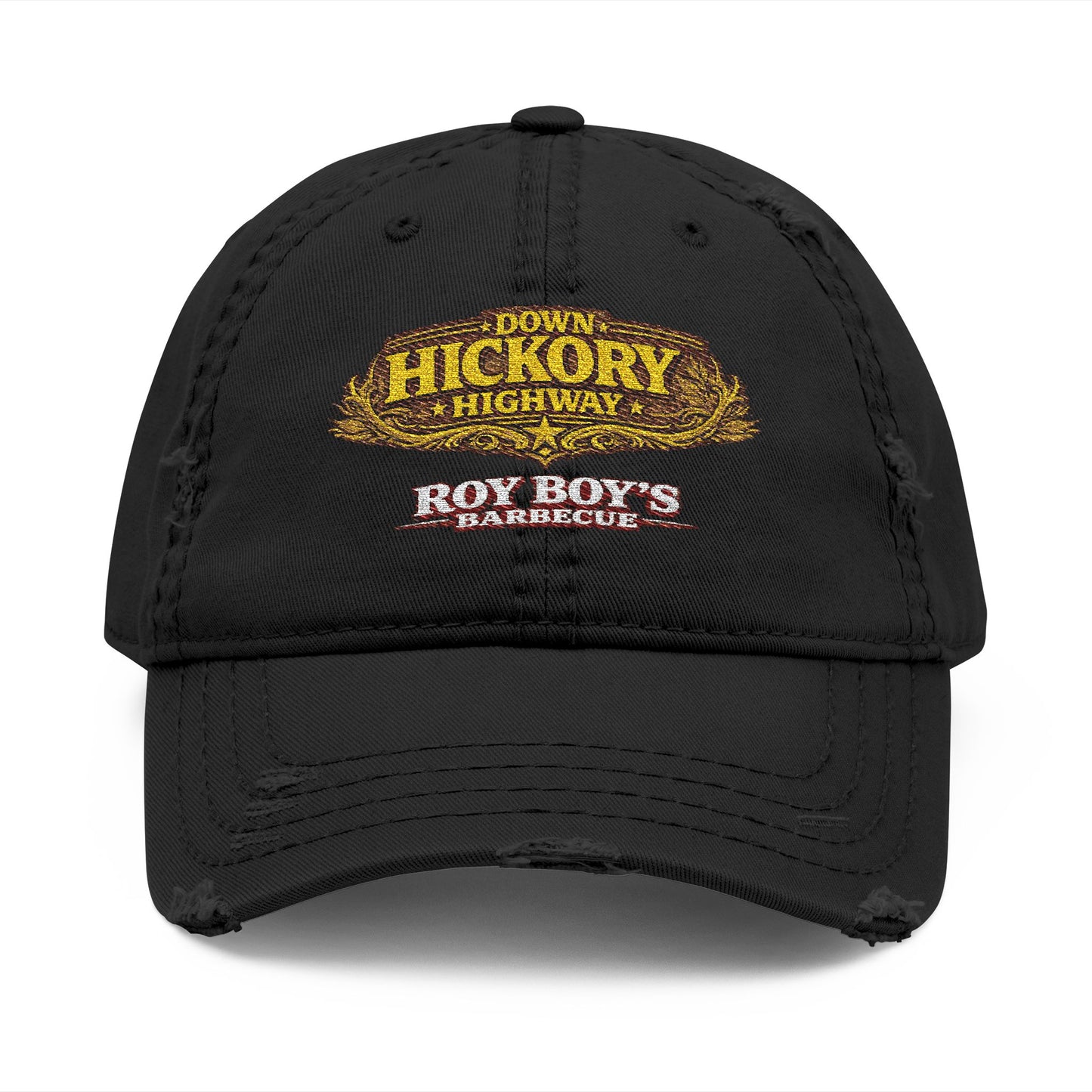 Down Hickory Highway Distressed Dad Hat