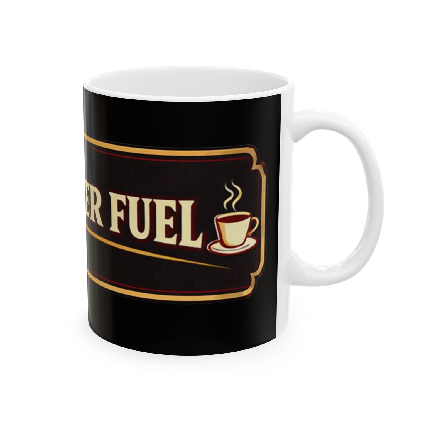Roy Boy's Barbecue "Pitmaster Fuel" Coffee Mug — Campfire & Coffee Icons (11oz/15oz)