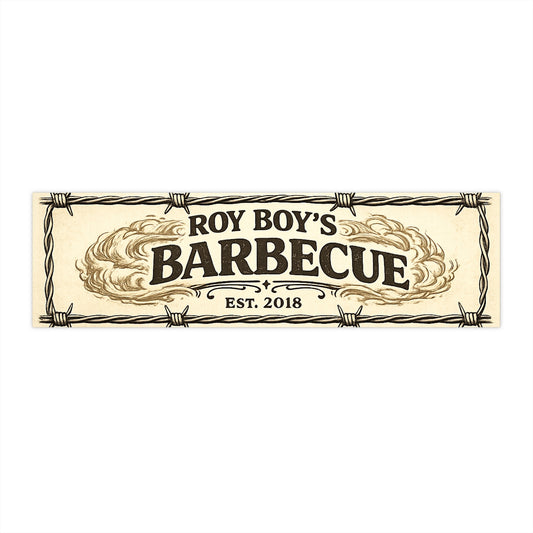 Roy Boy's Barbecue Bumper Sticker — 'Heart of the South' Vintage BBQ Decal