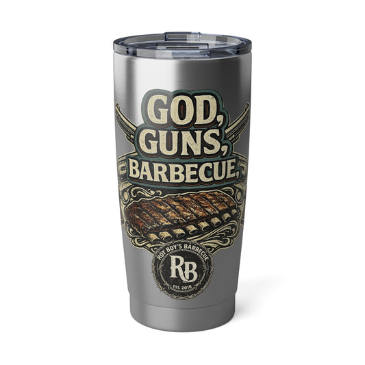 God, Guns, Barbecue 20oz Insulated Tumbler