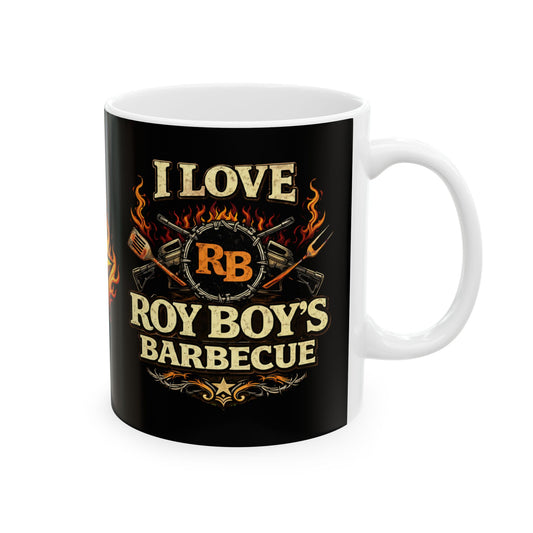 I Love Roy Boy's Barbecue Mug — Men's