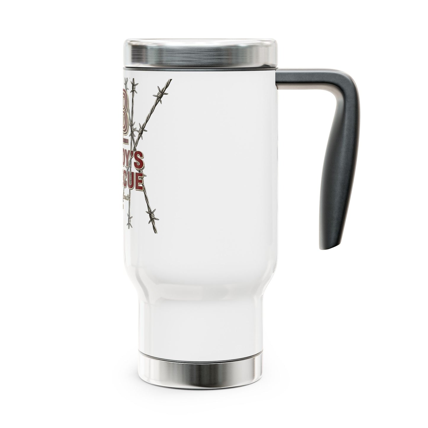 Roy Boy's Barbecue 14oz Insulated Travel Mug — Stainless Steel Tumbler