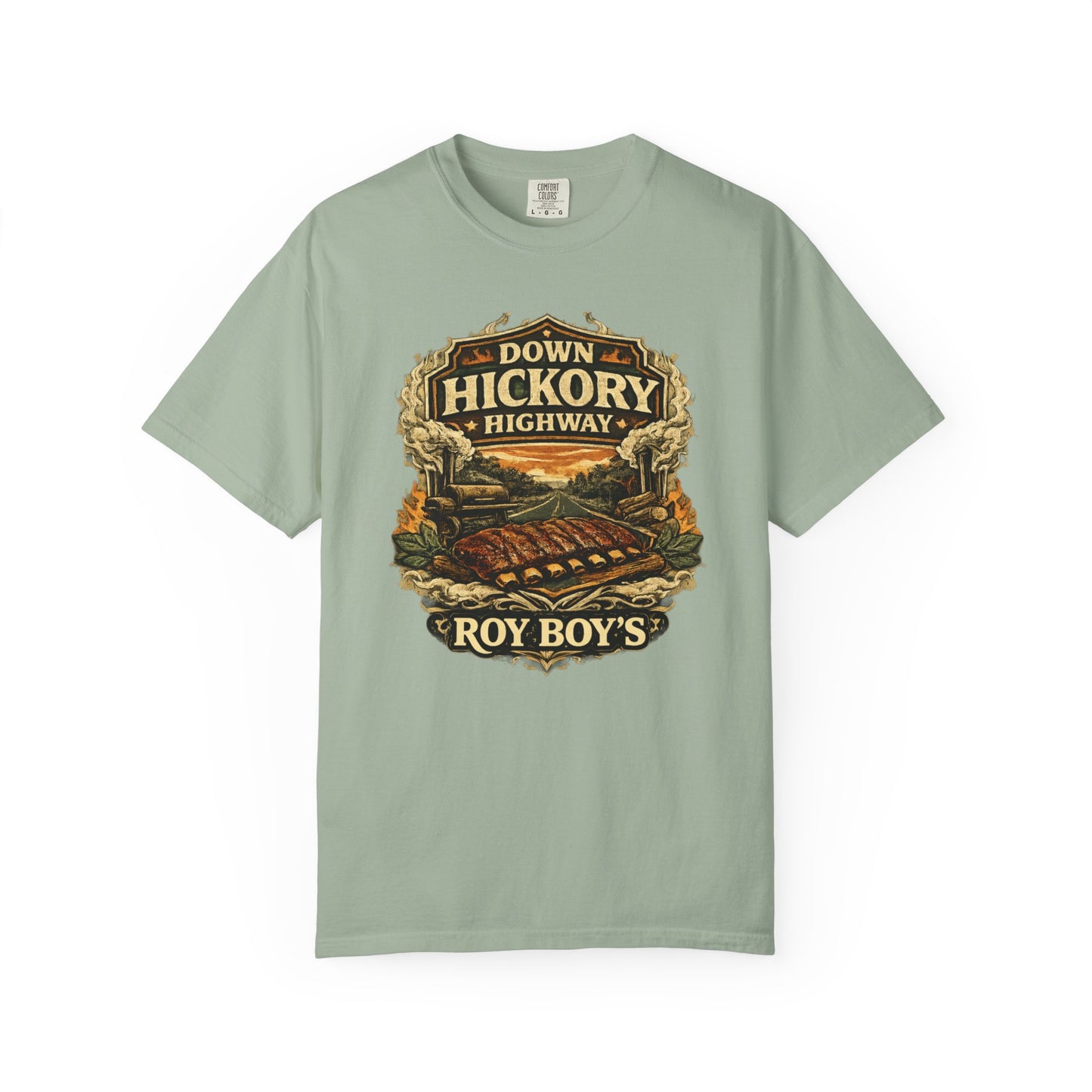 Down Hickory Highway T-Shirt — Back Roads Barbecue Tribute