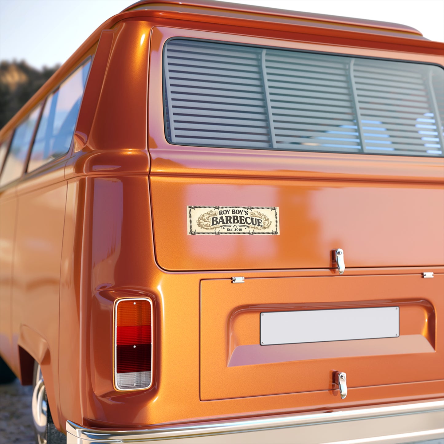 Roy Boy's Barbecue Bumper Sticker — 'Heart of the South' Vintage BBQ Decal