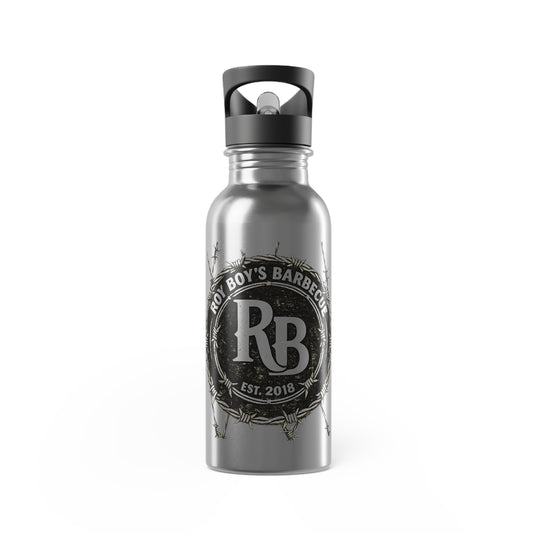 Roy Boy's Barbecue 20oz Stainless Steel Water Bottle — RB Logo Straw Bottle